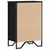 Produktbild 6 för Bokhylla svart 50x31x74,5 cm konstruerat trä
