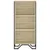 Produktbild 4 för Bokhylla sonoma-ek 50x31x106 cm konstruerat trä