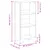 Produktbild 9 för Bokhylla sonoma-ek 50x31x106 cm konstruerat trä