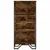 Produktbild 4 för Bokhylla rökfärgad ek 50x31x106 cm konstruerat trä