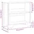 Produktbild 9 för Bokhylla svart 80x31x74,5 cm konstruerat trä