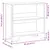 Produktbild 9 för Bokhylla rökfärgad ek 80x31x74,5 cm konstruerat trä