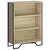 Produktbild 2 för Bokhylla sonoma-ek 80x31x106 cm konstruerat trä