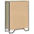 Produktbild 6 för Bokhylla sonoma-ek 80x31x106 cm konstruerat trä