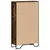 Produktbild 6 för Bokhylla rökfärgad ek 80x31x137,5 cm konstruerat trä