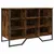 Produktbild 2 för Skoskåp rökfärgad ek 90x38x61,5 cm konstruerat trä