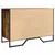Produktbild 6 för Skoskåp rökfärgad ek 90x38x61,5 cm konstruerat trä