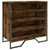Produktbild 2 för Skoskåp rökfärgad ek 80x38x78 cm konstruerat trä