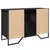 Produktbild 6 för Tvättställsskåp svart 91x35x60 cm konstruerat trä