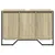 Produktbild 4 för Tvättställsskåp sonoma-ek 91x35x60 cm konstruerat trä