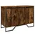Produktbild 2 för Tvättställsskåp rökfärgad ek 91x35x60 cm konstruerat trä