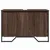 Produktbild 4 för Tvättställsskåp brun ek 91x35x60 cm konstruerat trä