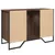 Produktbild 6 för Tvättställsskåp brun ek 91x35x60 cm konstruerat trä