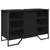Produktbild 2 för Tvättställsskåp svart 91x35x60 cm konstruerat trä