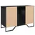 Produktbild 6 för Tvättställsskåp svart 91x35x60 cm konstruerat trä