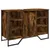 Produktbild 2 för Tvättställsskåp rökfärgad ek 91x35x60 cm konstruerat trä