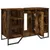 Produktbild 8 för Tvättställsskåp rökfärgad ek 91x35x60 cm konstruerat trä