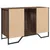 Produktbild 6 för Tvättställsskåp brun ek 91x35x60 cm konstruerat trä