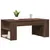Produktbild 3 för Soffbord brun ek 102x55x42 cm konstruerat trä