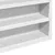 Produktbild 7 för Vitrinskåp vit 100x8,5x58 cm konstruerat trä