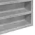 Produktbild 7 för Vitrinskåp betonggrå 100x8,5x50 cm konstruerat trä