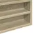 Produktbild 7 för Vitrinskåp sonoma-ek 80x8,5x58 cm konstruerat trä