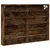 Produktbild 2 för Vitrinskåp rökfärgad ek 80x8,5x58 cm konstruerat trä