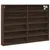 Produktbild 2 för Vitrinskåp brun ek 80x8,5x58 cm konstruerat trä