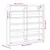 Produktbild 10 för Vitrinskåp vit 60x8,5x58 cm konstruerat trä
