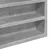 Produktbild 7 för Vitrinskåp betonggrå 60x8,5x58 cm konstruerat trä