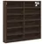 Produktbild 2 för Vitrinskåp brun ek 60x8,5x58 cm konstruerat trä