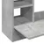 Produktbild 7 för Väggmonterat skrivbord betonggrå 105x48x75 cm konstruerat trä