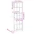 Produktbild 9 för Bokhylla rökfärgad ek 57x28,5x174 cm konstruerat trä