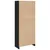 Produktbild 6 för Bokhylla svart 57x28,5x141 cm konstruerat trä