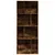 Produktbild 4 för Bokhylla rökfärgad ek 57x28,5x141 cm konstruerat trä