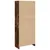 Produktbild 6 för Bokhylla rökfärgad ek 57x28,5x141 cm konstruerat trä