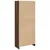 Produktbild 6 för Bokhylla brun ek 57x28,5x141 cm konstruerat trä
