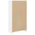 Produktbild 6 för Bokhylla vit 57x28,5x107,5 cm konstruerat trä