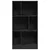 Produktbild 4 för Bokhylla svart 57x28,5x107,5 cm konstruerat trä