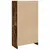 Produktbild 6 för Bokhylla rökfärgad ek 57x28,5x107,5 cm konstruerat trä