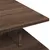 Produktbild 7 för Soffbord brun ek 102x55x35 cm konstruerat trä