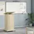Produktbild 3 för Talarstol med hjul & låda sonoma-ek 55x55x107cm konstruerat trä