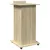 Produktbild 6 för Talarstol med hjul & låda sonoma-ek 55x55x107cm konstruerat trä
