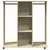 Produktbild 4 för Garderob med hjul sonoma-ek 102x38x110 cm konstruerat trä