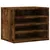 Produktbild 2 för Skrivbordshyllor rökfärgad ek 36x26x29,5 cm konstruerat trä
