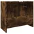 Produktbild 7 för Tvättställsskåp rökfärgad ek 63x29x55 cm konstruerat trä
