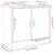 Produktbild 11 för Tvättställsskåp rökfärgad ek 63x29x55 cm konstruerat trä