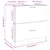 Produktbild 11 för Tvättställsskåp vit 59x37x59 cm konstruerat trä