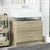Produktbild 3 för Tvättställsskåp sonoma-ek 78x37x59 cm konstruerat trä
