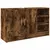Produktbild 2 för Tvättställsskåp rökfärgad ek 90x29x55 cm konstruerat trä